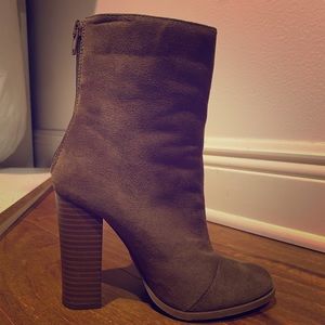 X2B Faux Suede Booties